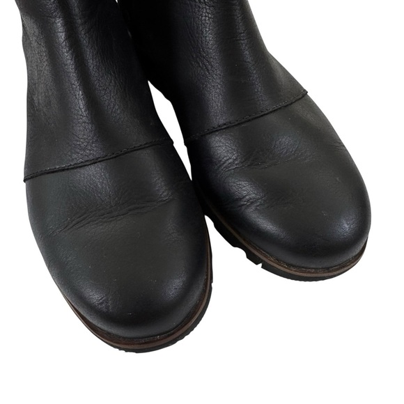 Sorel Waterproof Leather Harlow Chelsea Boot Ankle Booties Black Size 6.5 - Picture 13 of 16